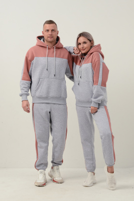 костюм 70089 серый меланж